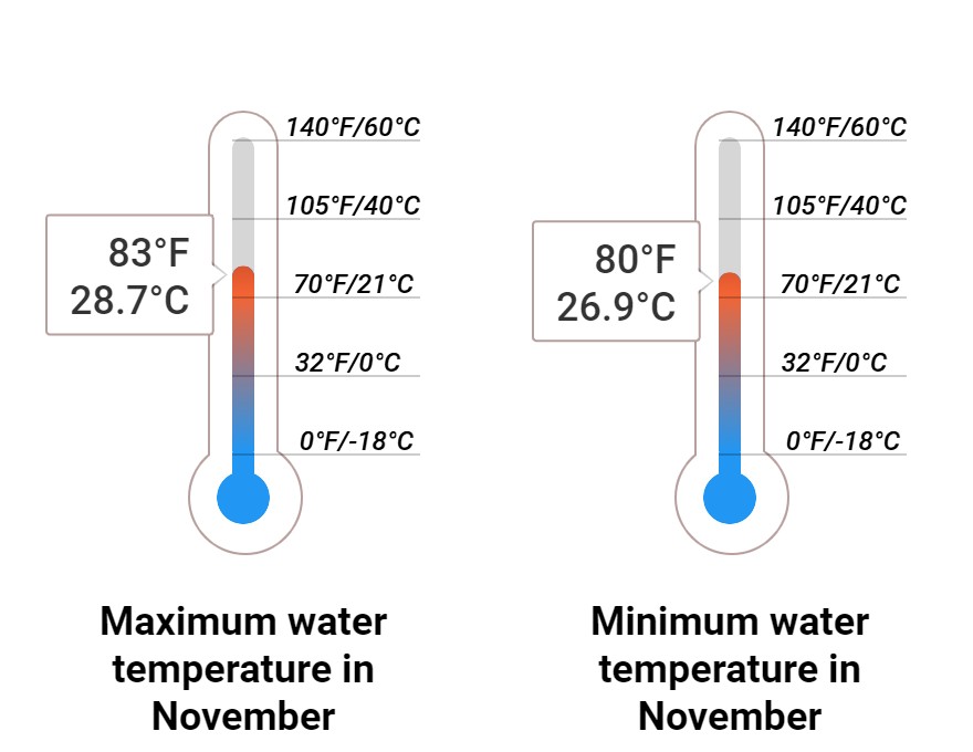 Average Sea temperature
